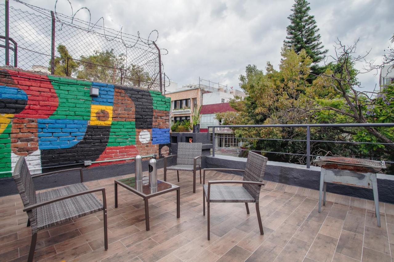 Experience México City Condesa, Central Location, Rooftop Terrace, Coworking, Amazing Artistic Place Exterior foto