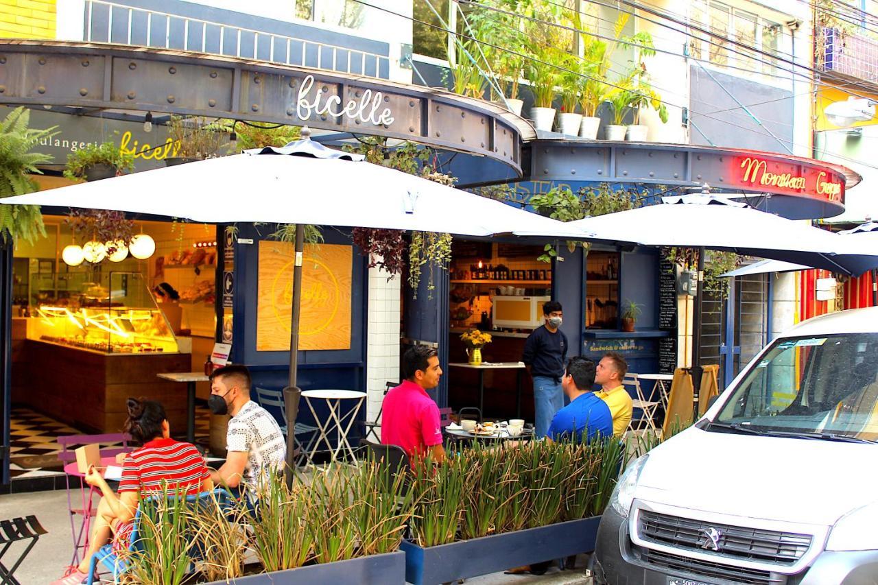 Experience México City Condesa, Central Location, Rooftop Terrace, Coworking, Amazing Artistic Place Exterior foto